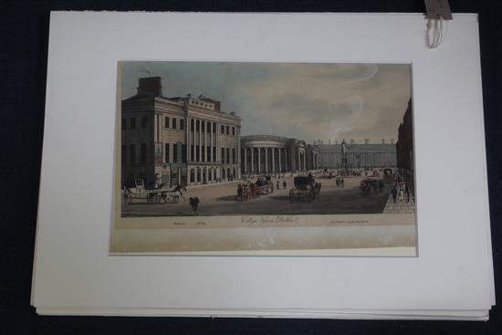 Henry Brocas after Samuel F. Brocas Topographical views of Dublin, 11 x 17.5in. overall, unframed
